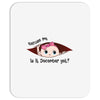 December Peeking Out Baby Girl Mousepad