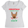 christmas baking team crew rudolph Women's Triblend Scoop T-shirt