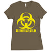 biohazard emo gamer cool rock music Ladies Fitted T-Shirt