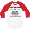Capricorn Woman 3/4 Sleeve Shirt