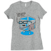 hipster ice cube Ladies Fitted T-Shirt