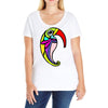 color bird Ladies Curvy T-Shirt