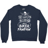 You Cant Scare Me I am Biker Pawpaw Crewneck Sweatshirt