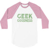 geek goddess kelly green 3/4 Sleeve Shirt