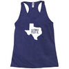 home texas outline Racerback Tank