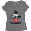 [granma name]proud grandma graduate 2018 Women's Triblend Scoop T-shirt