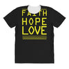 faith, hope and love All Over Women's T-shirt