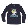 unicorns are born in november cute unicorn Long Sleeve Shirts