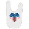 usa flag 2 Baby Bibs