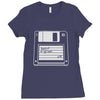 retro floppy Ladies Fitted T-Shirt