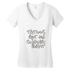 tattoos got me swiping right girls Women's V-Neck T-Shirt