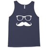 mustache glasses nerd Tank Top