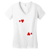 king of hearts playing card Women's V-Neck T-Shirt