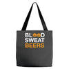 blood sweat Tote Bags