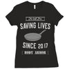 PUBG Yes We Pan Ladies Fitted T-Shirt