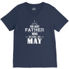 The Best Father Was Born In May V-Neck Tee