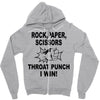 throat punch i win Zipper Hoodie