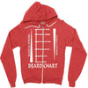beard length chart Zipper Hoodie