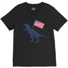 Patriotic T-Rex V-Neck Tee
