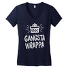 gangsta wrappa Women's V-Neck T-Shirt