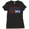underwood 2016 flag house of cards Ladies Fitted T-Shirt