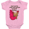 hi quality frenchie Baby Bodysuit