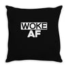 woke af Throw Pillow