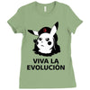 viva la evolucion Ladies Fitted T-Shirt