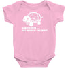 always late worth wait funny turtle tee Baby Onesie