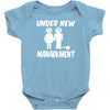 under new management stag night wedding mens Baby Bodysuit