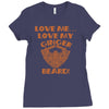 love me love my ginger beard Ladies Fitted T-Shirt