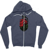 heard granade Zipper Hoodie