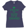 keep calm ireland Ladies Fitted T-Shirt