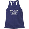 folsom state prison Racerback Tank