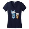 think of a wonderful thought Women's V-Neck T-Shirt
