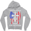 stand for the flag kneel for the cross Zipper Hoodie