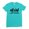 4x4 big skull head  off road Ladies Fitted T-Shirt