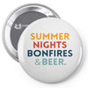 Summer Night Bonfires Beer Pin-back button