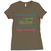 marching band i dont care if sparkly unicorns Ladies Fitted T-Shirt