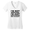 i'm not arguing Women's V-Neck T-Shirt