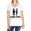 game over  funny pregnancy Ladies Curvy T-Shirt