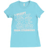i accept high fives from strangers Ladies Fitted T-Shirt