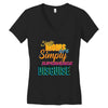single mom's cools t shirts Women's V-Neck T-Shirt