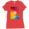 letter a  initial Ladies Fitted T-Shirt