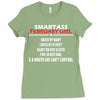 Smartass February Girl Ladies Fitted T-Shirt