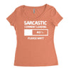 sarcastic comment loading please wait funny cool humour Women's Triblend Scoop T-shirt