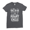 There's This Girl Who Stole My Heart She Calls Me Uncle Ladies Fitted T-Shirt