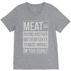 meat= paying another motherfucker V-Neck Tee