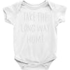 take the long way home Baby Onesie