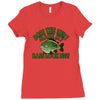 bass look big Ladies Fitted T-Shirt